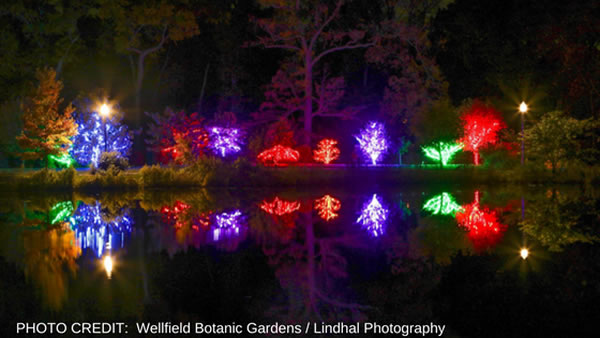 Elkhart Wellfield Botanic Garden Holiday Lights